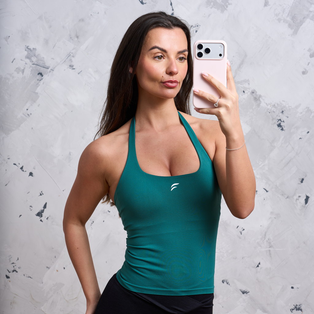 SKNCORE™ Halter Neck Vest with Built in Bra