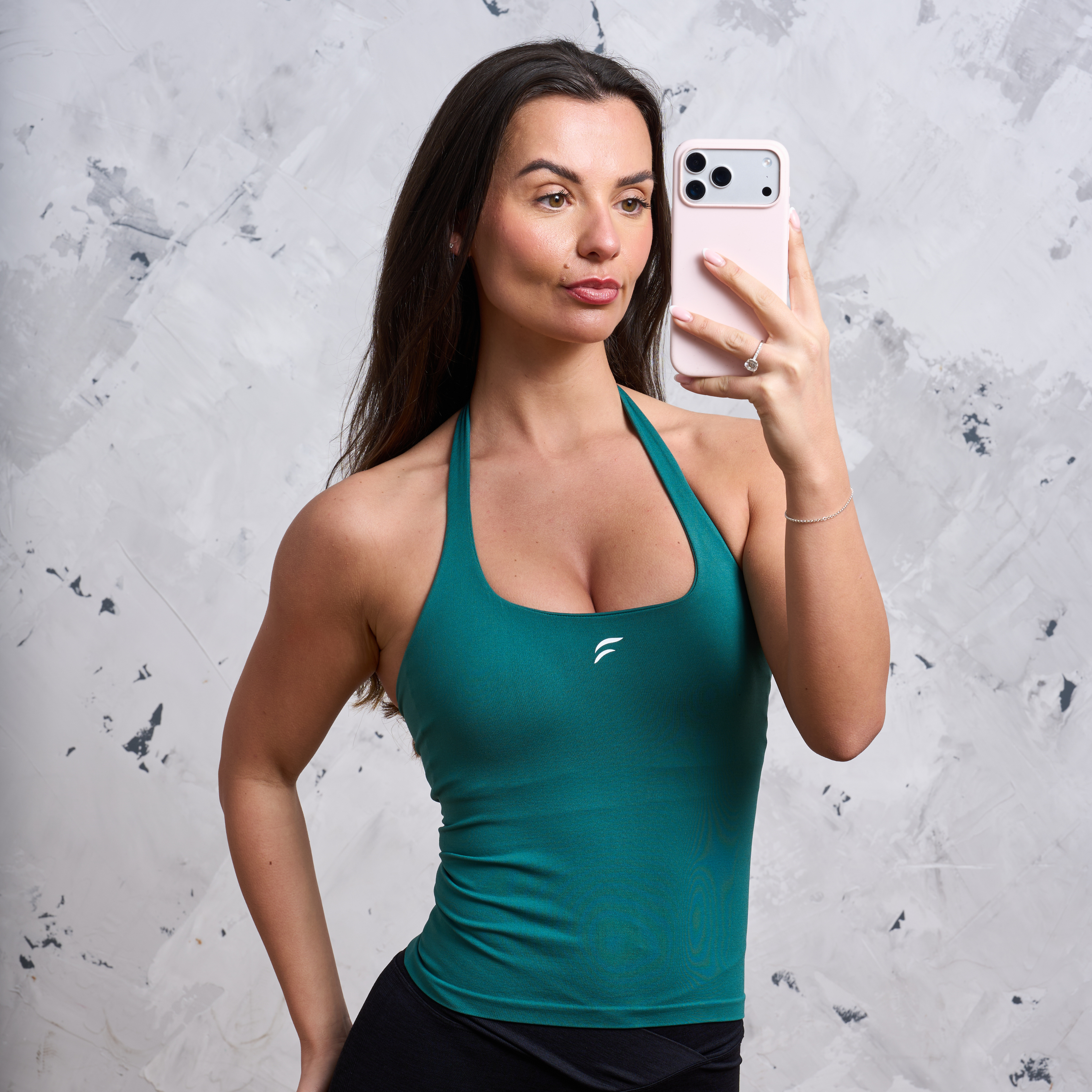 SKNCORE™ Halter Neck Vest with Built in Bra
